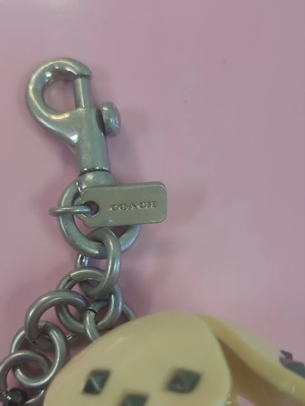 Coach Tea Rose Studded Charm